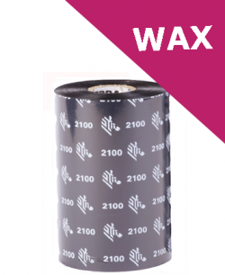 Zebra 2100 wax thermal transfer ribbons - 80mm x 450m (02100BK08045)