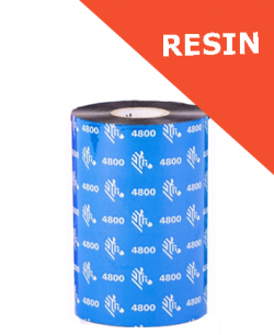 Zebra 4800 resin thermal transfer ribbons - 89mm x 450m (04800BK08945)