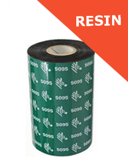 Zebra 5095 resin thermal transfer ribbons - 60mm x 300m (05095BK06030)
