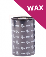 Zebra 2100 wax thermal transfer ribbons - 106mm x 450m (02100BK10645)