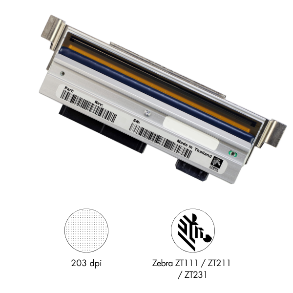 Printhead for Zebra ZT111 ZT211 ZT231 Printer 203dpi