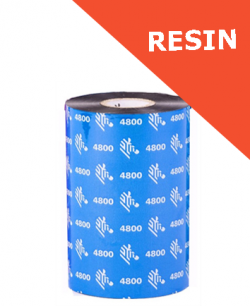 Zebra 4800 resin thermal transfer ribbons - 60mm x 450m (04800BK06045)