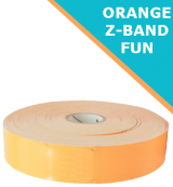 ORANGE Zebra Z-Band Fun wristbands - 25mm x 254mm (10012712-6)