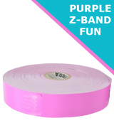 PURPLE Zebra Z-Band Fun wristbands - 25mm x 254mm (10012712-7)