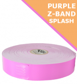 PURPLE Zebra Z-Band Splash wristbands - 25mm x 254mm (10012718-7)