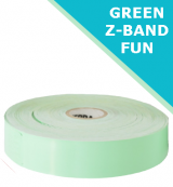 GREEN Zebra Z-Band Fun wristbands - 25mm x 254mm (10012712-4)